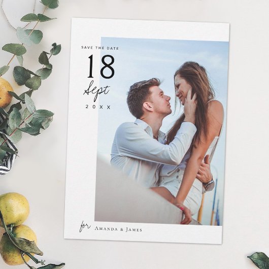 Unieke Save the Dates met foto Kaart