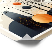 Unieke Scandinavische geometrische samenstellingsv Poster (Hoek)