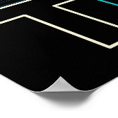 Unieke schaakartikelen denken kleurrijk poster (Hoek)