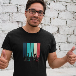 Unieke  schaakartikelen denken kleurrijk t-shirt
