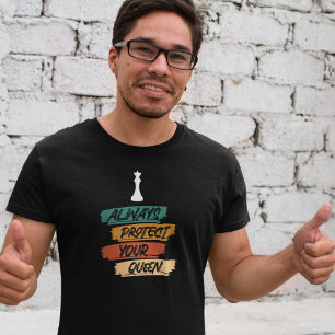 Unieke Schaakkoningin Grappige Quote Zonsondergan T-shirt