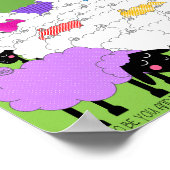 Unieke schapen poster (Hoek)