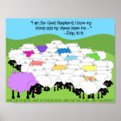 Unieke schapen poster (Voorkant)