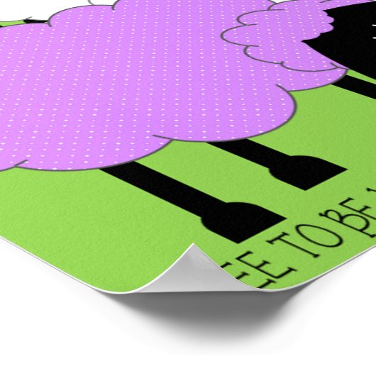 Unieke schapen poster (Hoek)