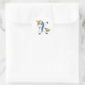 Unieke Schattigee Eenhoorn Dabbing Sticker (Tas)