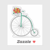 Unieke  Schattigee Uni Cycle Vinyl Sticker (Vel)