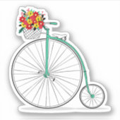 Unieke  Schattigee Uni Cycle Vinyl Sticker (Voorkant)