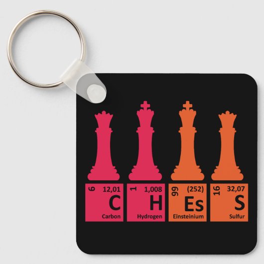 Unieke scheikundeonderdelen sleutelhanger (Voorkant)