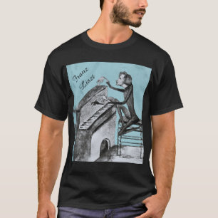 Unieke schets van Franz Liszt door Maurice Sand 18 T-shirt