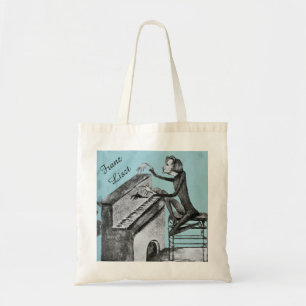Unieke schets van Franz Liszt door Maurice Sand 18 Tote Bag