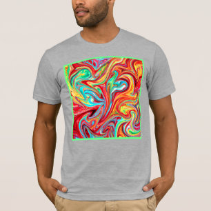 Unieke schilderende heldere kleuren. Bestel nu T-shirt