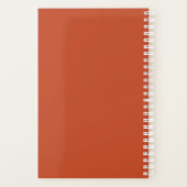 Unieke Schone Terracotta Persoonlijke Wekelijkse Z Planner (Achterkant)