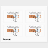 Unieke schoolzusters rechthoekige sticker (Vel)