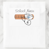 Unieke schoolzusters rechthoekige sticker (Tas)