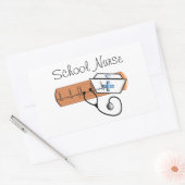 Unieke schoolzusters rechthoekige sticker (Envelop)