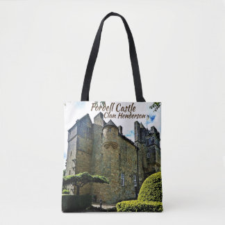 Unieke Schotse Clan Henderson's Fordell Castle Tote Bag