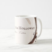 Unieke schrijver editor koffievlek koffiemok (Voorkant rechts)