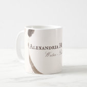 Unieke schrijver editor koffievlek koffiemok (Voorkant links)