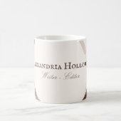 Unieke schrijver editor koffievlek koffiemok (Center)