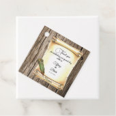 Unieke Scroll & Feather Pen bruiloft Bedankjes Labels (In situ)