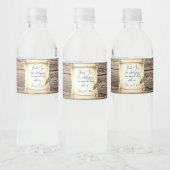 Unieke Scroll &  Feather Pen Wedding Waterfles Etiket (Flessen)