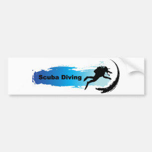 Unieke scuba-duving bumpersticker