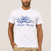 Unieke Scuba Flaming Trident Logo T-shirt (Voorkant)