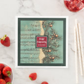 Unieke  servetten in gedempt kerstpalet (Insitu)