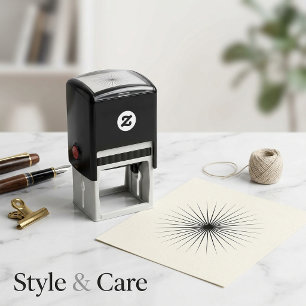 Unieke Shining Star Gestempeld Zelfinktende Stempel