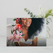 Unieke Sjabloon Foto Echt Goud Afstuderen (Staand Voorkant)