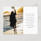 Unieke Sjabloon Foto High School Afstuderen (Achterkant)