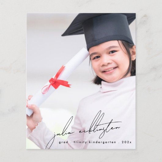 Unieke Sjabloon Foto Kleuterschool Afstuderen (Voorkant)