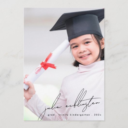 Unieke Sjabloon Foto Kleuterschool Afstuderen Kaar (Voorkant)