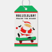 Unieke skateboarden kerst cadeaulabel (Voorkant)