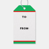 Unieke skateboarden kerst cadeaulabel (Achterkant)