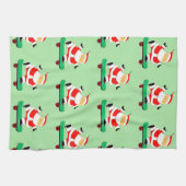 Unieke Skateboarding Kerstman Theedoek (Horizontaal)