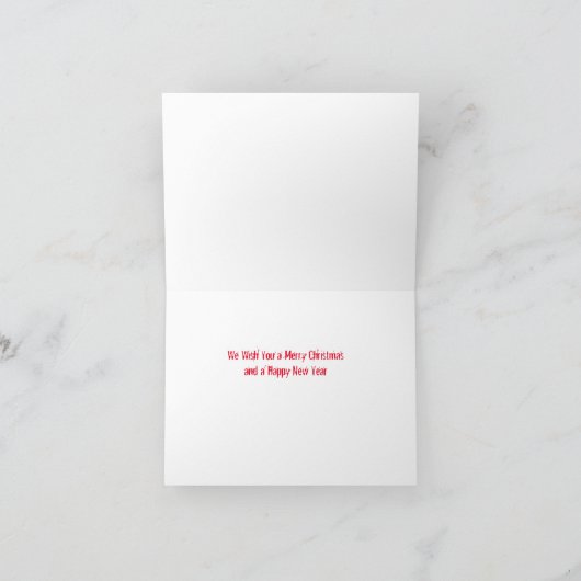 Unieke skelet Kerstman kerstkaart Kaart (Binnen)