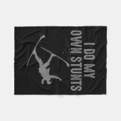 Unieke ski kunst voor mannen vrouwen Kinder skiër  Fleece Deken (Voorkant (Horizontaal))