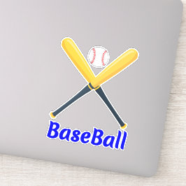 Unieke Slaghouten & Ballen (Sport) Honkbal Sticker