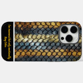 Unieke slangenhuid met ingewikkelde patronen Case-Mate iPhone case (Achterkant (horizontaal))