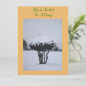 unieke sneeuwscène voor kerst kaart (Staand voorkant)