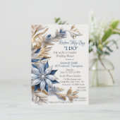 Unieke Sneeuwvlok Festieve Winter Ontwerp Kaart (Staand voorkant)