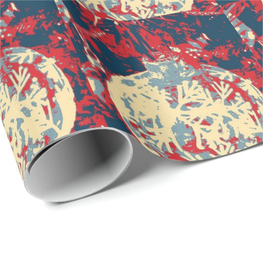 Unieke snowflake-decorrecties cadeaupapier (Rol Hoek)