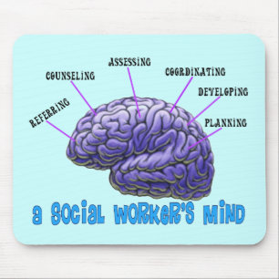 Unieke sociale werker Gifts-A Social Worker's Mind Muismat