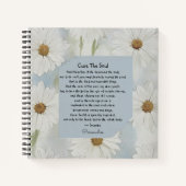 Unieke Socrates Soul Health Quote Daisy Journal Notitieboek (Voorkant)