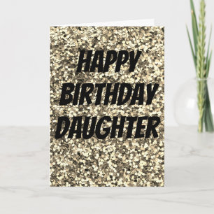 Unieke sparkle dochter verjaardagskaart kaart