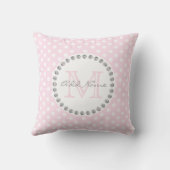 Unieke, speciaal voor Baby bestemde roze polaire d Kussen (Achterkant)