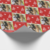 Unieke, speciaal voor de Rode Kerst ontworpen kers Cadeaupapier (Hoek)