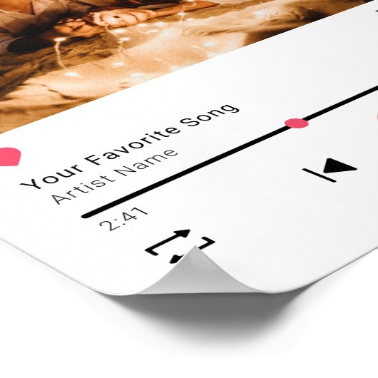 Unieke, speciaal voor een paar geschikte QR-code A Poster (Hoek)