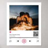 Unieke, speciaal voor een paar geschikte QR-code A Poster (Voorkant)